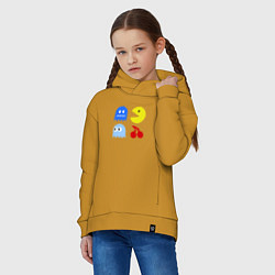 Толстовка оверсайз детская Pac-Man Pack, цвет: горчичный — фото 2