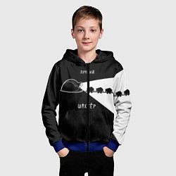 Толстовка на молнии детская Лучший шахтёр, цвет: 3D-синий — фото 2