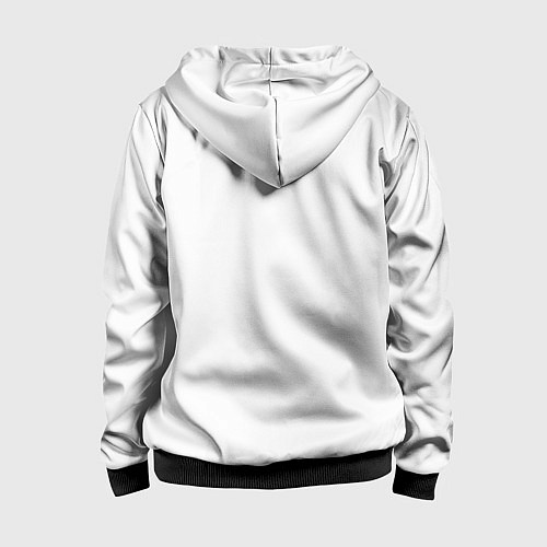 Детская толстовка на молнии Рок сердца 6 / 3D-Черный – фото 2