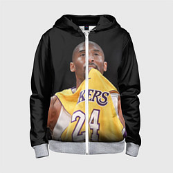 Толстовка на молнии детская Kobe Bryant, цвет: 3D-меланж