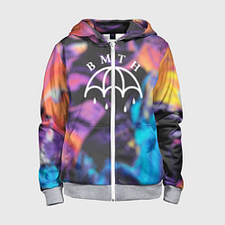 Толстовка на молнии детская BMTH Rain, цвет: 3D-меланж