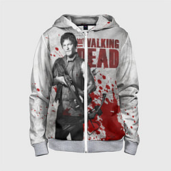 Толстовка на молнии детская Walking Dead: Deryl Dixon, цвет: 3D-меланж