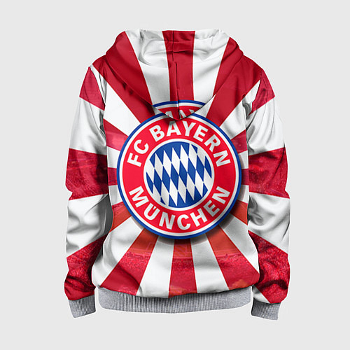Детская толстовка на молнии FC Bayern / 3D-Меланж – фото 2