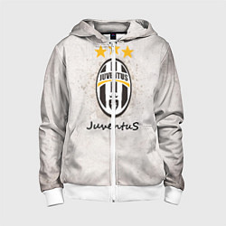Толстовка на молнии детская Juventus3, цвет: 3D-белый