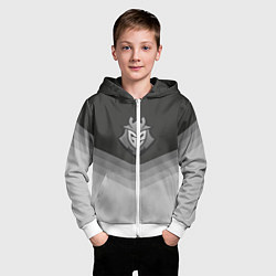 Толстовка на молнии детская G2 Esports Uniform, цвет: 3D-белый — фото 2