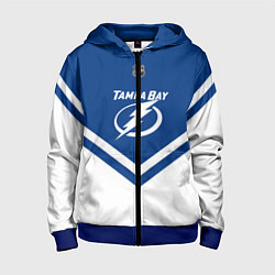 Толстовка на молнии детская NHL: Tampa Bay Lightning, цвет: 3D-синий