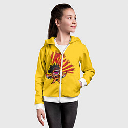 Толстовка на молнии детская Bloodseeker: Riki, цвет: 3D-белый — фото 2