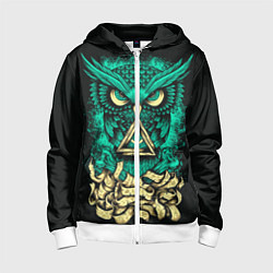 Толстовка на молнии детская Bring Me The Horizon: Owl, цвет: 3D-белый