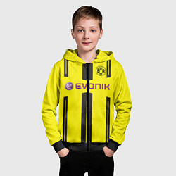 Толстовка на молнии детская BVB: Marco Reus, цвет: 3D-черный — фото 2