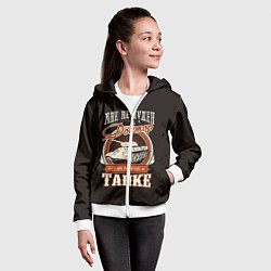 Толстовка на молнии детская Дайте танк, цвет: 3D-белый — фото 2