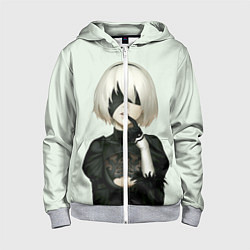 Толстовка на молнии детская B2, цвет: 3D-меланж