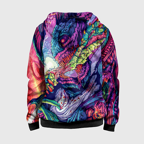 Детская толстовка на молнии Hyper Beast Style / 3D-Черный – фото 2