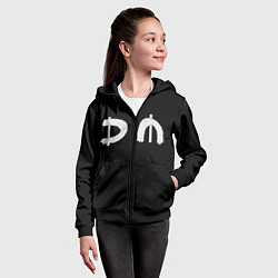 Толстовка на молнии детская DM Rock, цвет: 3D-черный — фото 2