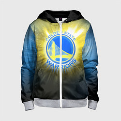 Толстовка на молнии детская Golden State Warriors 4, цвет: 3D-меланж
