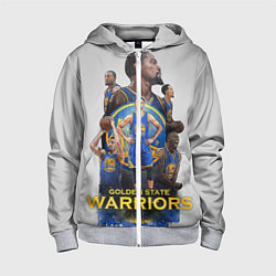 Толстовка на молнии детская Golden State Warriors 9, цвет: 3D-меланж