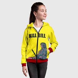 Толстовка на молнии детская Kill Bill, цвет: 3D-красный — фото 2