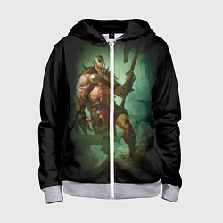 Толстовка на молнии детская Magic: The Gathering, цвет: 3D-меланж