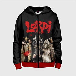 Толстовка на молнии детская LORDI, цвет: 3D-красный