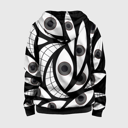 Детская толстовка на молнии Alchemist Eyes / 3D-Черный – фото 2
