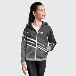 Толстовка на молнии детская BMW: Sport Line, цвет: 3D-меланж — фото 2