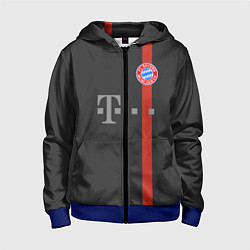 Толстовка на молнии детская Bayern FC: Black 2018, цвет: 3D-синий