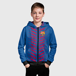 Толстовка на молнии детская FC Barcelona: Creative, цвет: 3D-черный — фото 2
