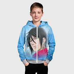 Толстовка на молнии детская Зимний Дворецкий, цвет: 3D-меланж — фото 2