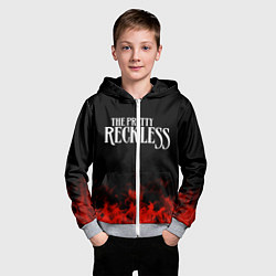 Толстовка на молнии детская The Pretty Reckless: Red Flame, цвет: 3D-меланж — фото 2