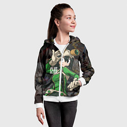 Толстовка на молнии детская My Hero Academia в очках, цвет: 3D-белый — фото 2