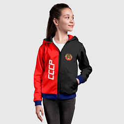 Толстовка на молнии детская СССР: Red Collection, цвет: 3D-синий — фото 2
