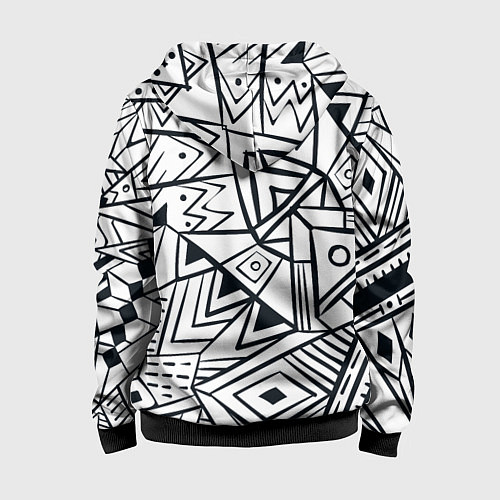 Детская толстовка на молнии Boho Style / 3D-Черный – фото 2