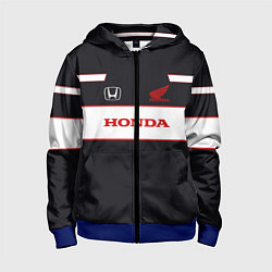 Толстовка на молнии детская Honda Sport, цвет: 3D-синий