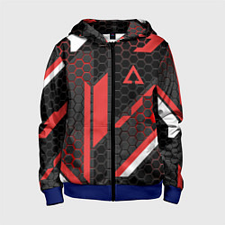 Толстовка на молнии детская CS:GO CYREX CARBON, цвет: 3D-синий