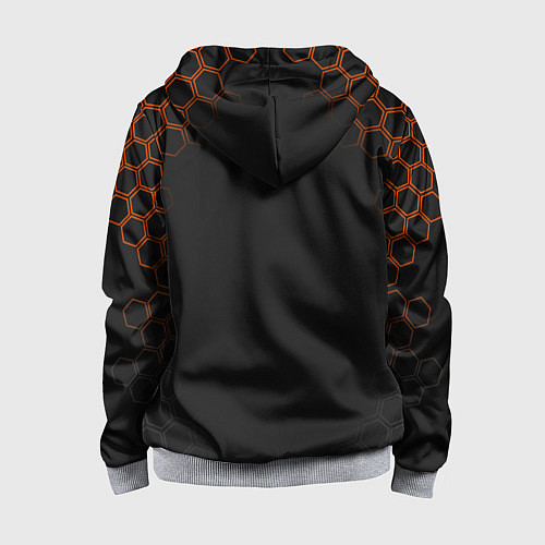 Детская толстовка на молнии Cyberpunk 2077: Samurai / 3D-Меланж – фото 2