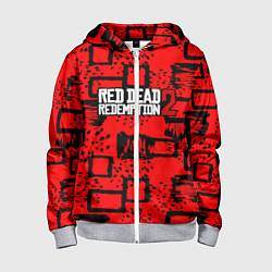 Толстовка на молнии детская Red Dead Redemption 2, цвет: 3D-меланж