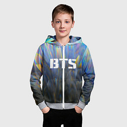 Толстовка на молнии детская BTS: Neon Spectre, цвет: 3D-меланж — фото 2