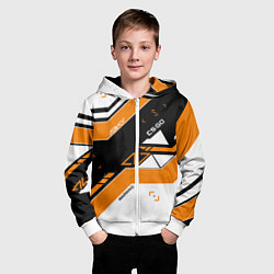 Толстовка на молнии детская CS:GO Asiimov Inverted, цвет: 3D-белый — фото 2