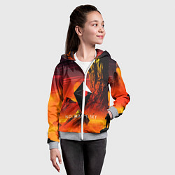 Толстовка на молнии детская No Man's Sky: Red Dust, цвет: 3D-меланж — фото 2