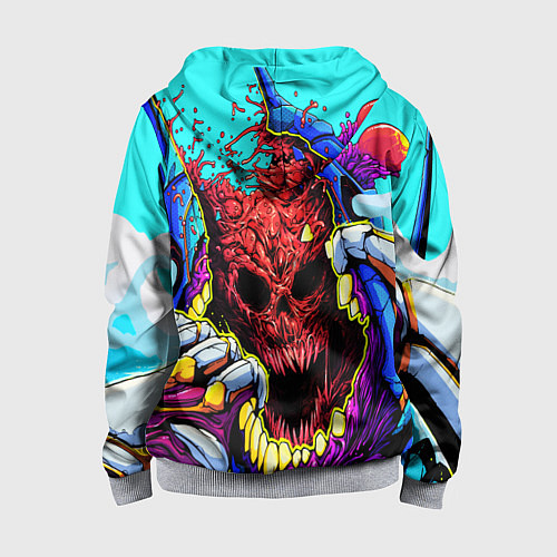 Детская толстовка на молнии CS:GO Hyper Beast / 3D-Меланж – фото 2