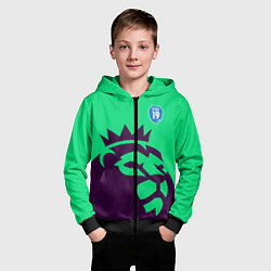 Толстовка на молнии детская FIFA Barclays 2019, цвет: 3D-черный — фото 2