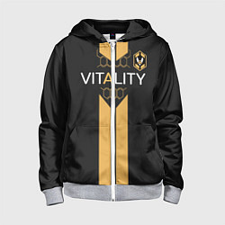 Толстовка на молнии детская FUT FIFA Vitality team 2019, цвет: 3D-меланж