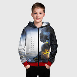 Толстовка на молнии детская Death Stranding: Exclusive, цвет: 3D-красный — фото 2