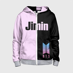 Толстовка на молнии детская BTS Jimin, цвет: 3D-меланж