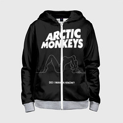 Толстовка на молнии детская Arctic Monkeys: Do i wanna know?, цвет: 3D-меланж