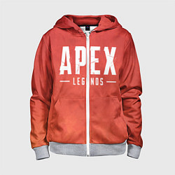 Толстовка на молнии детская Apex Legends: Red Logo, цвет: 3D-меланж