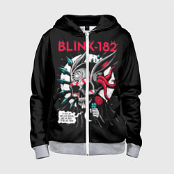 Толстовка на молнии детская Blink-182: Death Punk, цвет: 3D-меланж