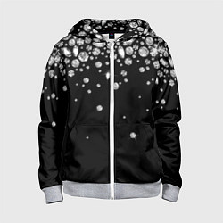 Детская толстовка на молнии Бриллиантовый дождь