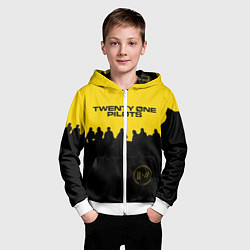 Толстовка на молнии детская TOP: TRENCH, цвет: 3D-белый — фото 2