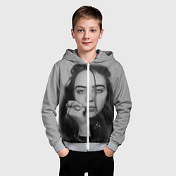 Толстовка на молнии детская BILLIE EILISH, цвет: 3D-меланж — фото 2