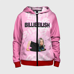 Детская толстовка на молнии Billie Eilish: Pink Mood